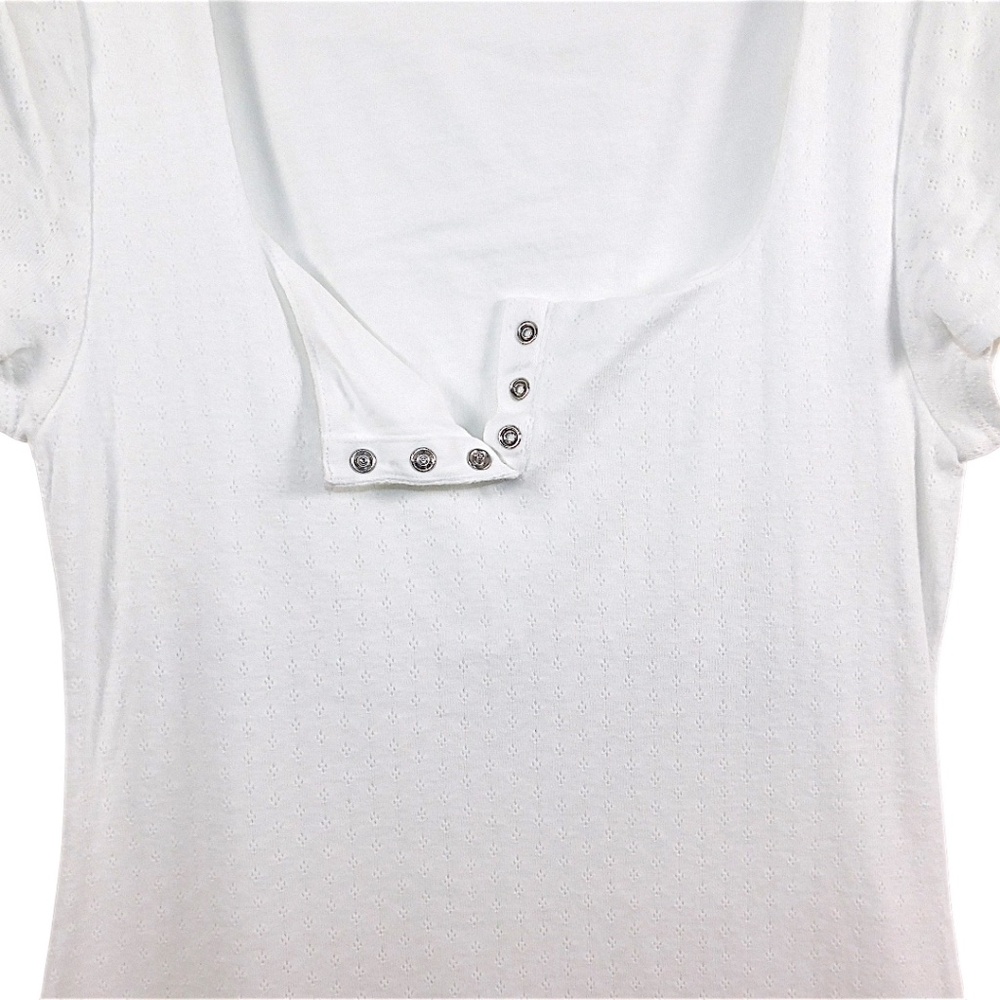 Skin Organic White Cotton Nightdress – Size 2 (Made in Peru) - Picture 5 of 11